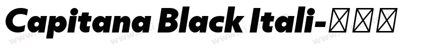 Capitana Black Itali字体转换